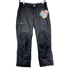 Eddie Bauer First Ascent Igniter Pants M Men Black Insulated Ski Snowboard NEW